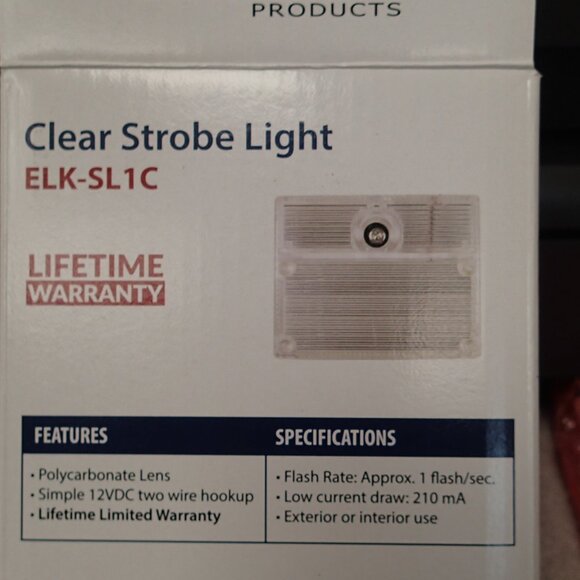 ELK Clear STrobe Light ELK-SL1C NEW - Picture 3 of 5
